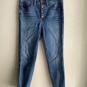 Madewell Blue Ankle High Rise Skinny Cropped Jeans Women’s